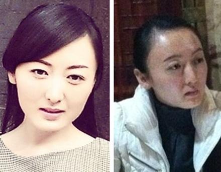 一向走性感美艳风的何晴,素颜则完全换了一个路线,让人想问一句"阿姨