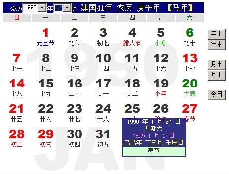 那么就需要查询一下万年历查询一下那天对应的阳历日期.图片